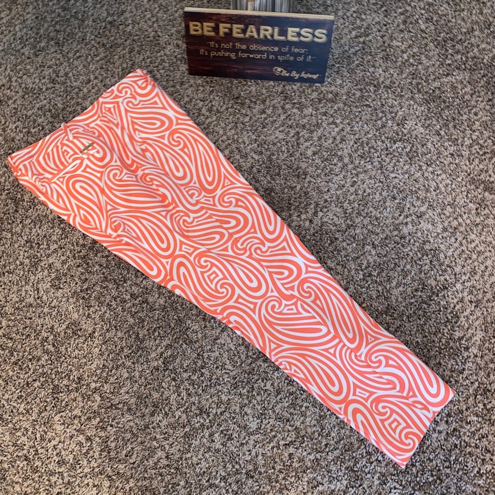 Michael Kors Miranda Chino Coral Paisley Pants